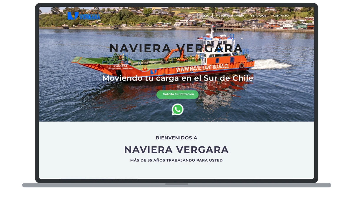 Naviera Vergara: Servicios de transporte marítimo.