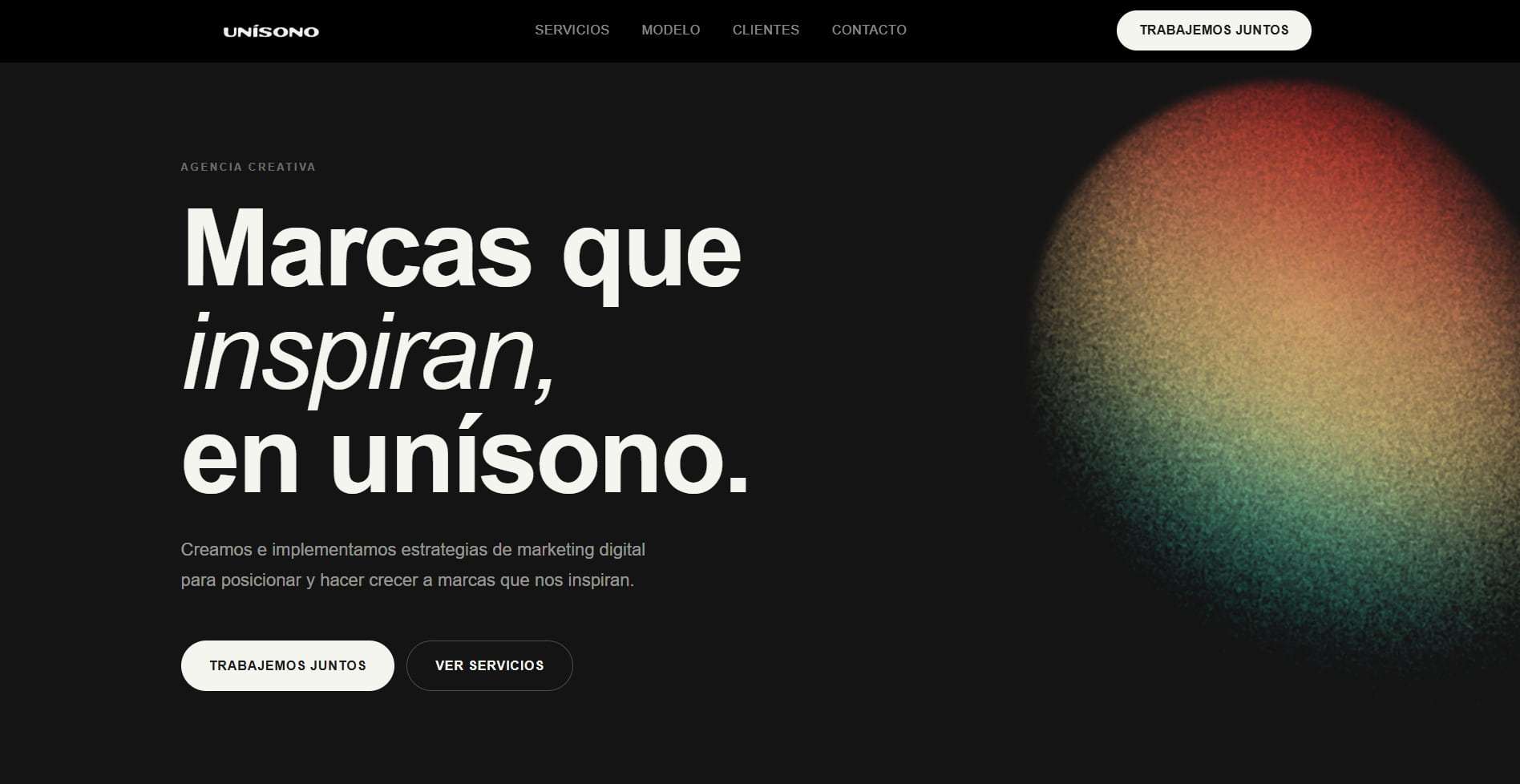Agencia Unísono — One-pager